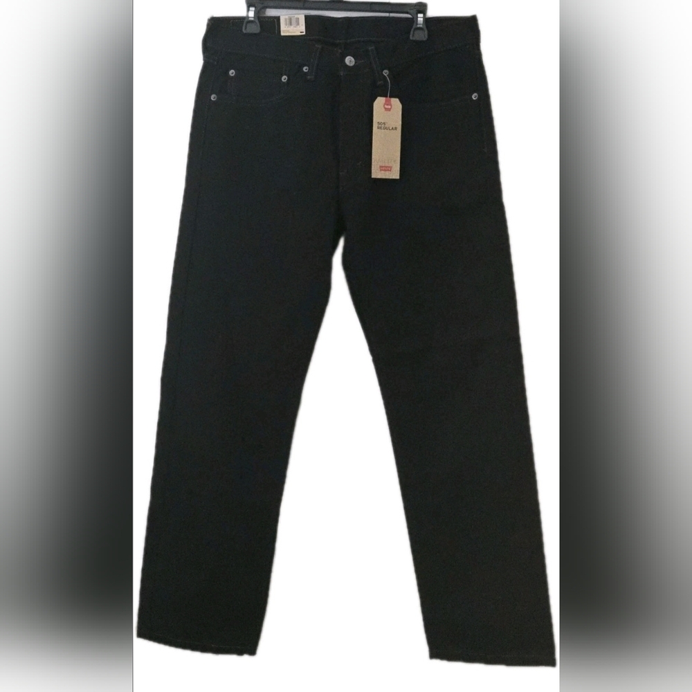 Levi's Men's 34x 30 Straight Black Jeans